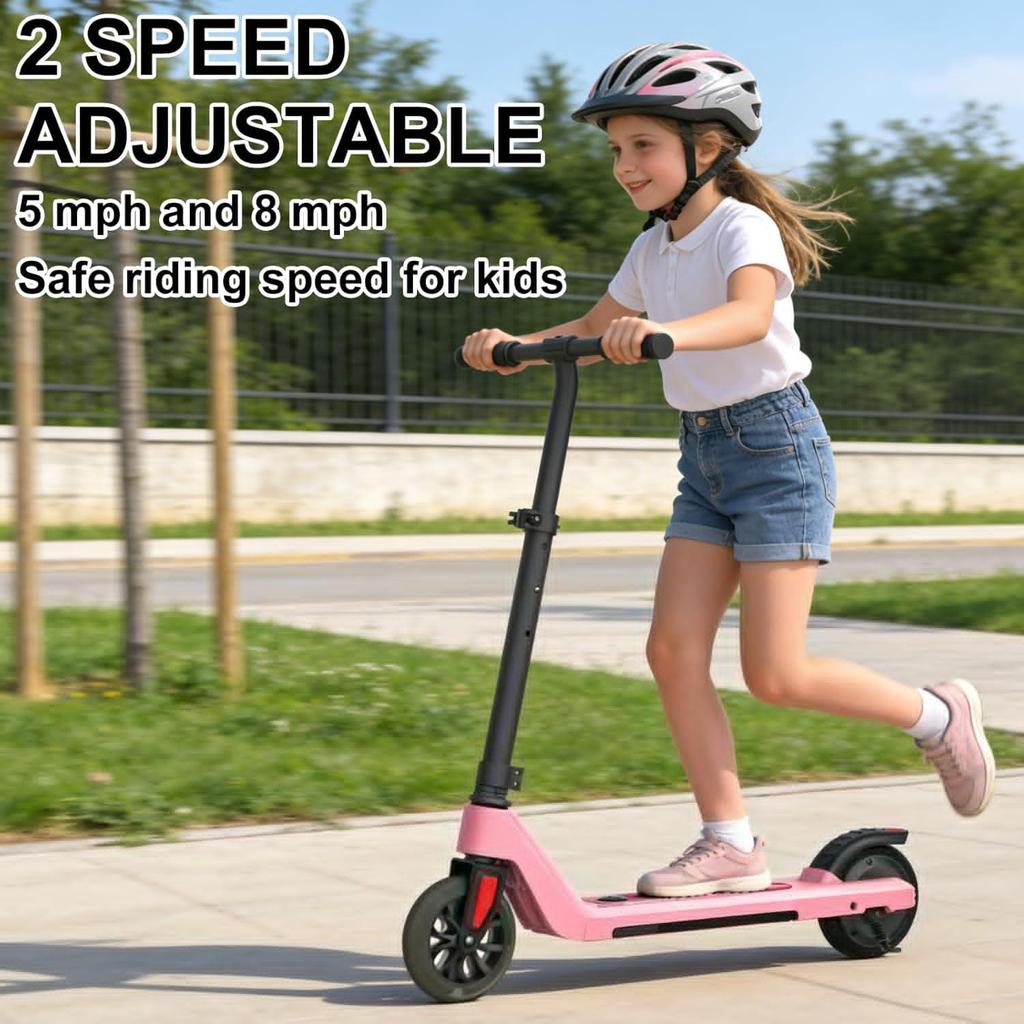 Kids Scooter for Ages 6-14 Girls Boys Scooter LED Light Wheels Adjustable Height Lightweight Scooter for Kids Kick Scooter 60kg Load