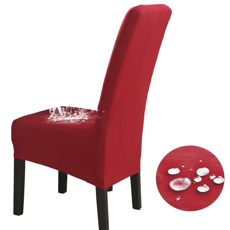 Waterproof High Back(60-75cm), XL Size Solid Chair Covers Stretch for Dining Room Wedding Party Home Decor Case Chair Protector