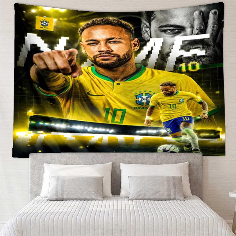 Neymar Celebration Tapestry Hanging for Bedroom,Livingroom, Playroom,Decor Art Room Wall Tapestry Holiday and Birthday Gifts