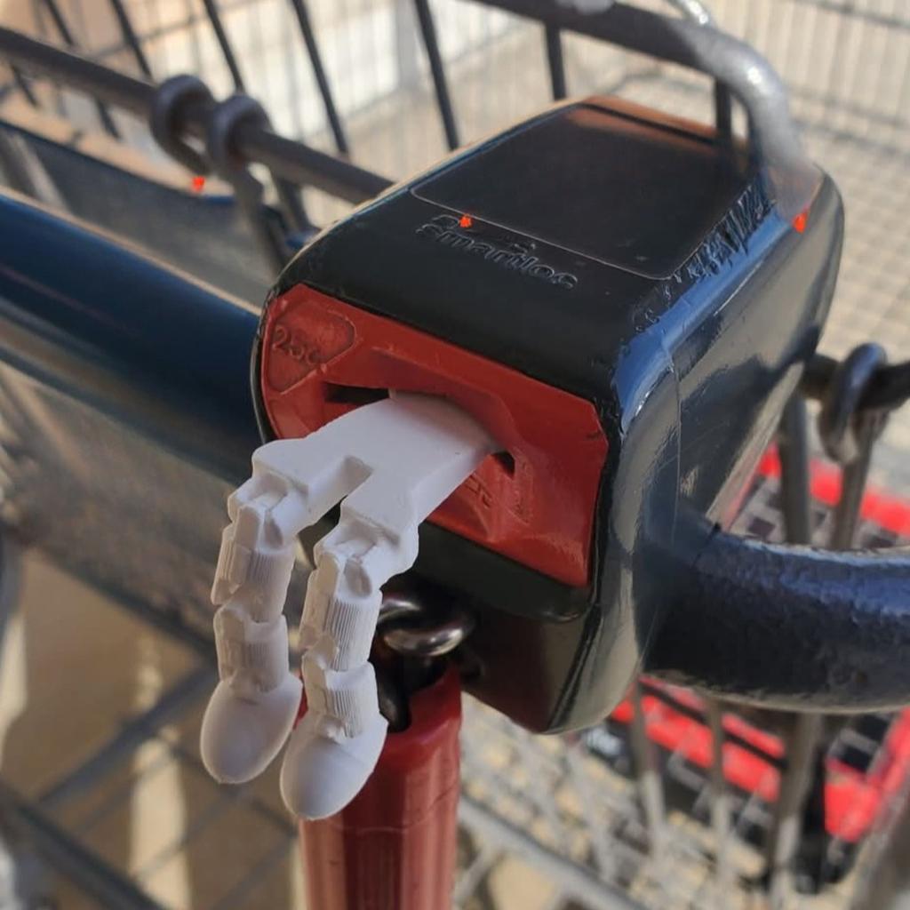 Einkaufswagen Werkzeuge, Münzschlüsselanhänger, Einkaufswagen Münzfigur