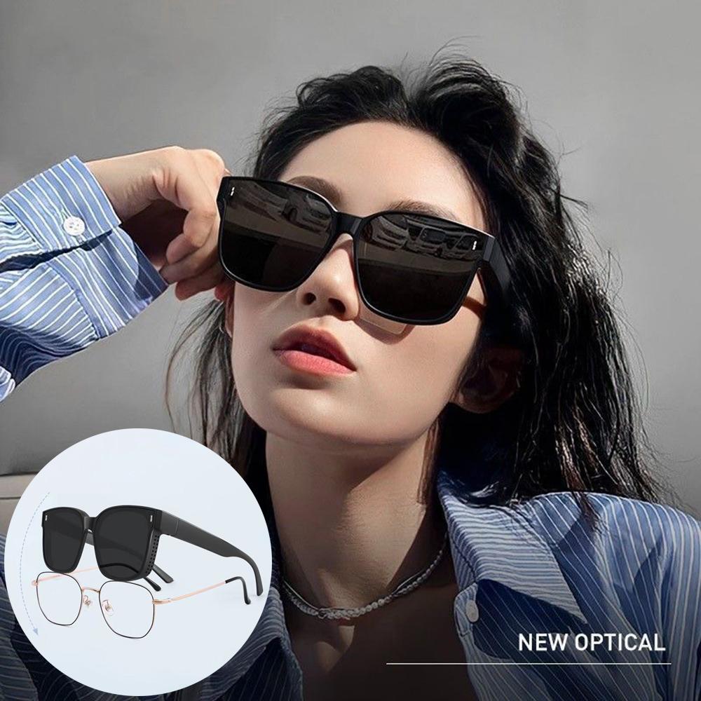 Driving Riding Shades UV Fit Over Sunglasses Polarized Sunglasses Square Frame Wrap Around Fit Over Sunglasses