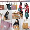 Angel Moon Women's A4 Size Corduroy Tote Bag, Simple and Large, Perfect for College Students, Commuters, Sports, and Lunchboxes. Stylish and Stylish