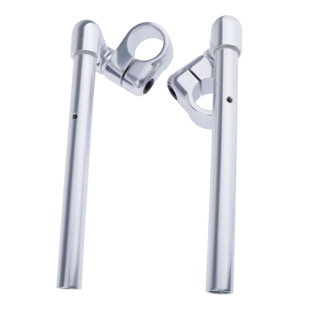 41mm CNC Alloy Handlebars Grips Adjustable Clip On Fork for Motorbike