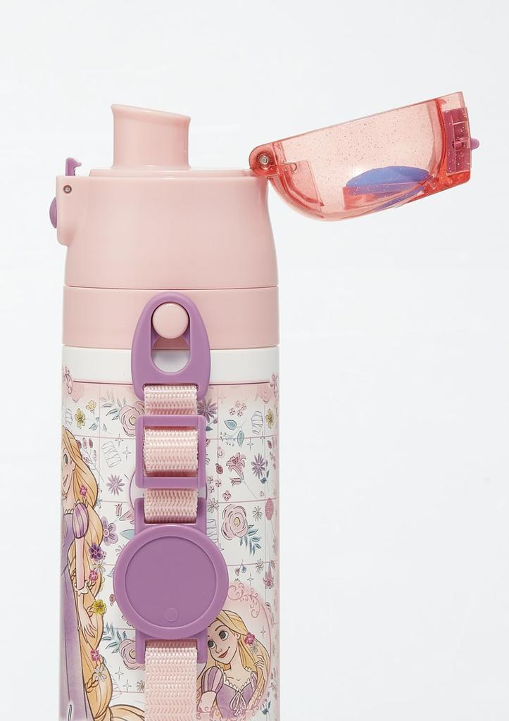 Skater Water Direct Disney Tangled Size Stainless Sports Water Children's Bottle, 470ml, Drinking, Design, 26, Girls, Insulated, Steel, Lightweight,