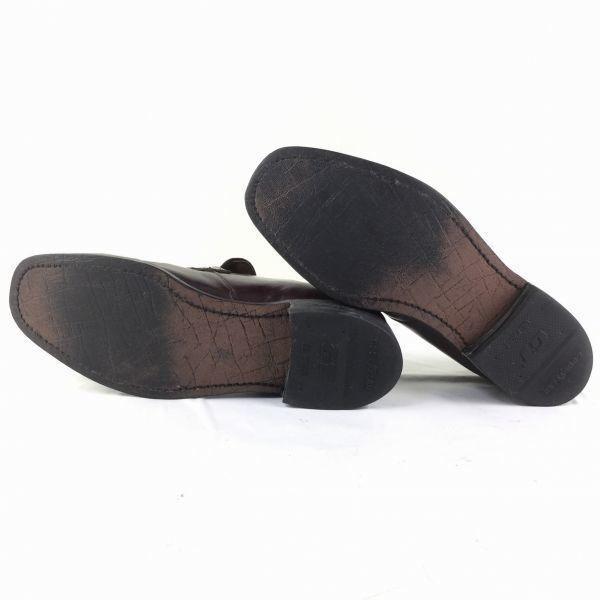 1970er Vintage ANSI Z41.1-1967/75 Stahlkappe Schlupfschuhe Weinrot Größe 7.5E 25.5(GEBRAUCHT)