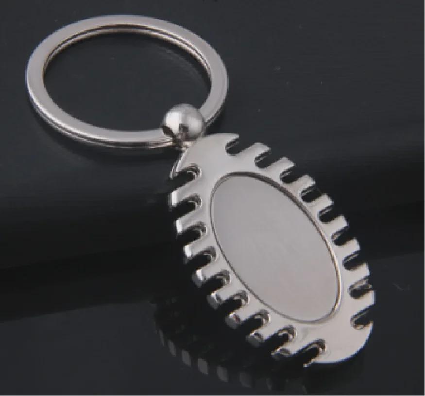 Modischer Schlüsselanhänger aus Metall mit Gravur: Einzelmarken-Anhänger & praktisches Geschenk