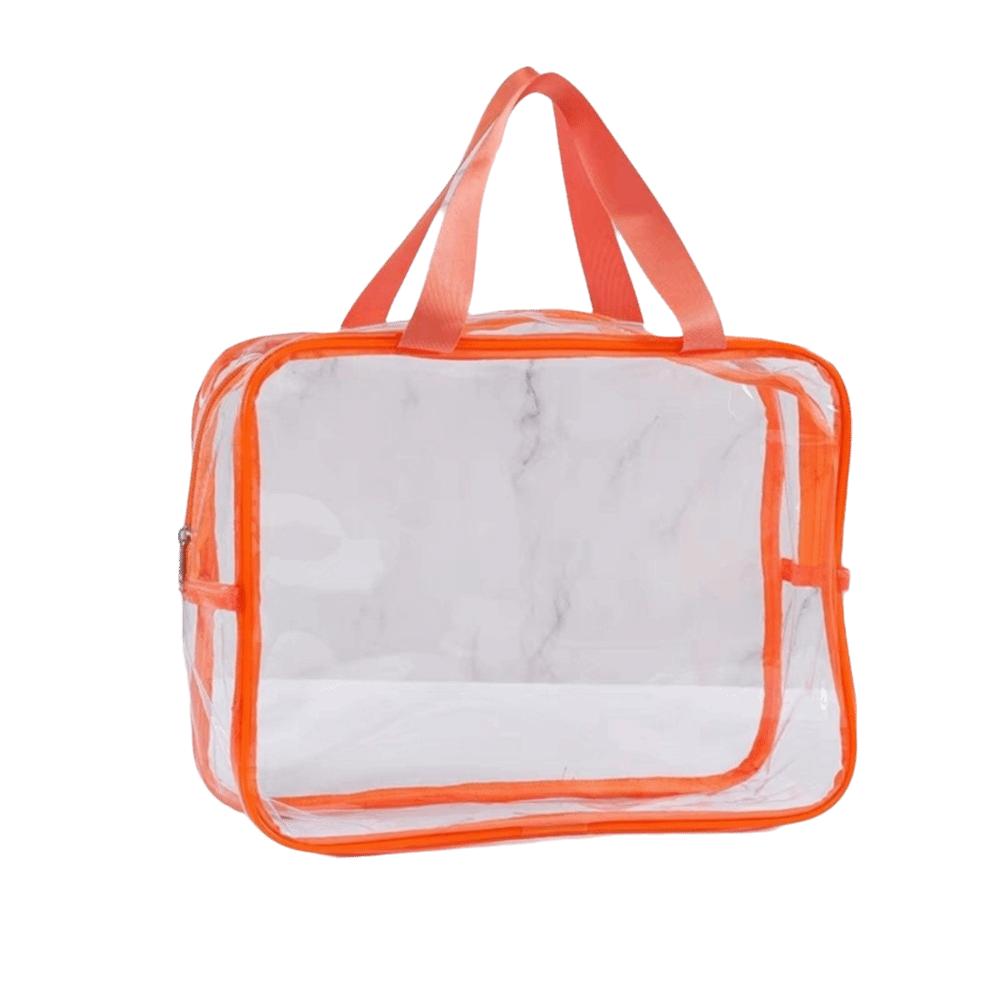 Transparent Makeup Bag Large Capacity Cosmetic Bag Clear Handbag  Suitable For Men Women