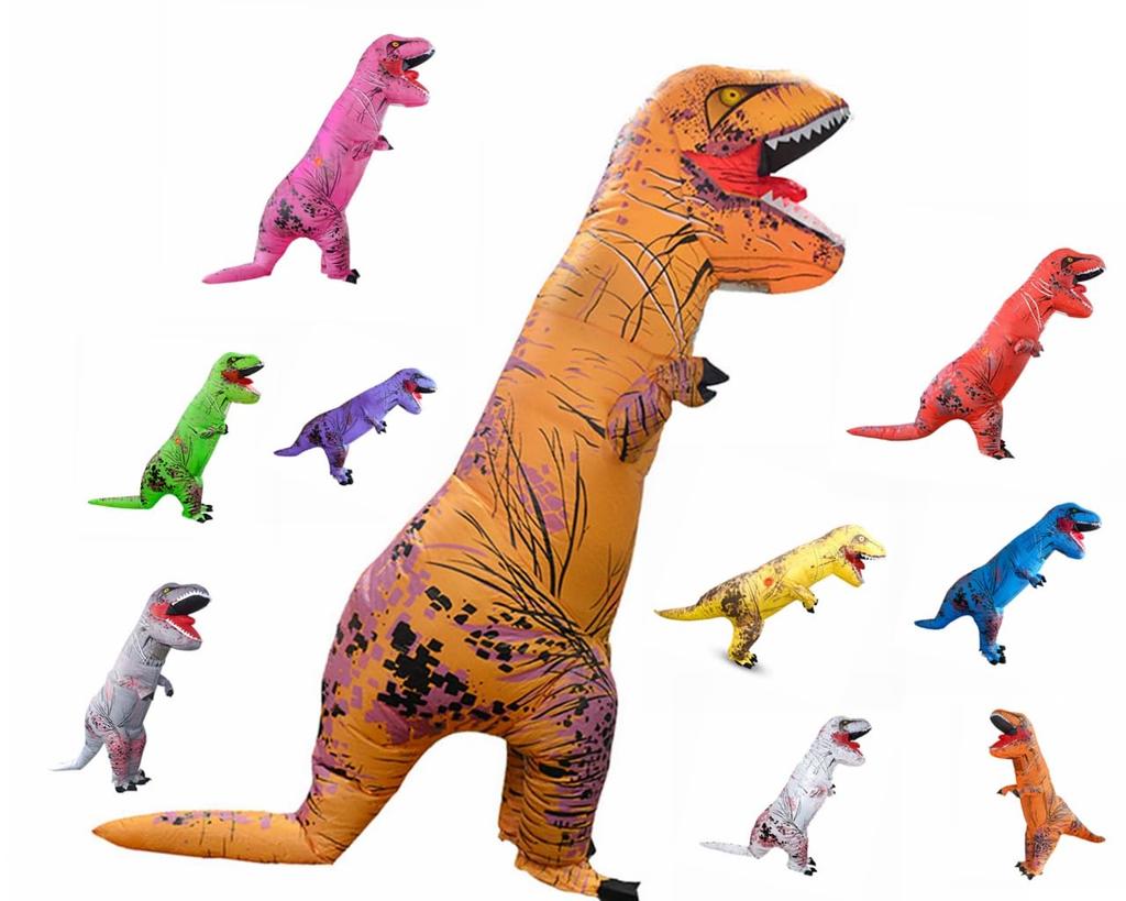 Tyrannosaurus Future Cosplay Tyrannosaurus 10 adult and child unisex [BXINF] Suit, colors, sizes, (children's purple)