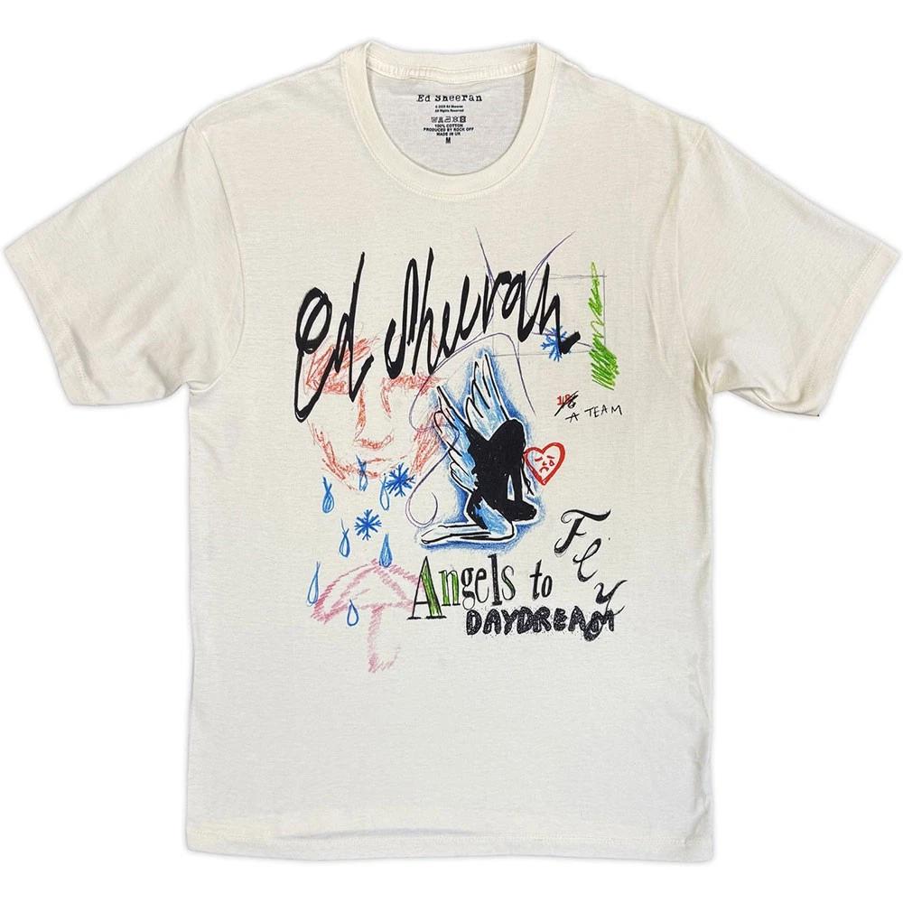 Ed Sheeran Angels To Daydream Official Mens Unisex T-Shirt XL