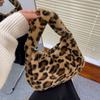 Mini Plush Underarm Bag Fluffy Tote Bag Casual Shoulder Bag  Girl