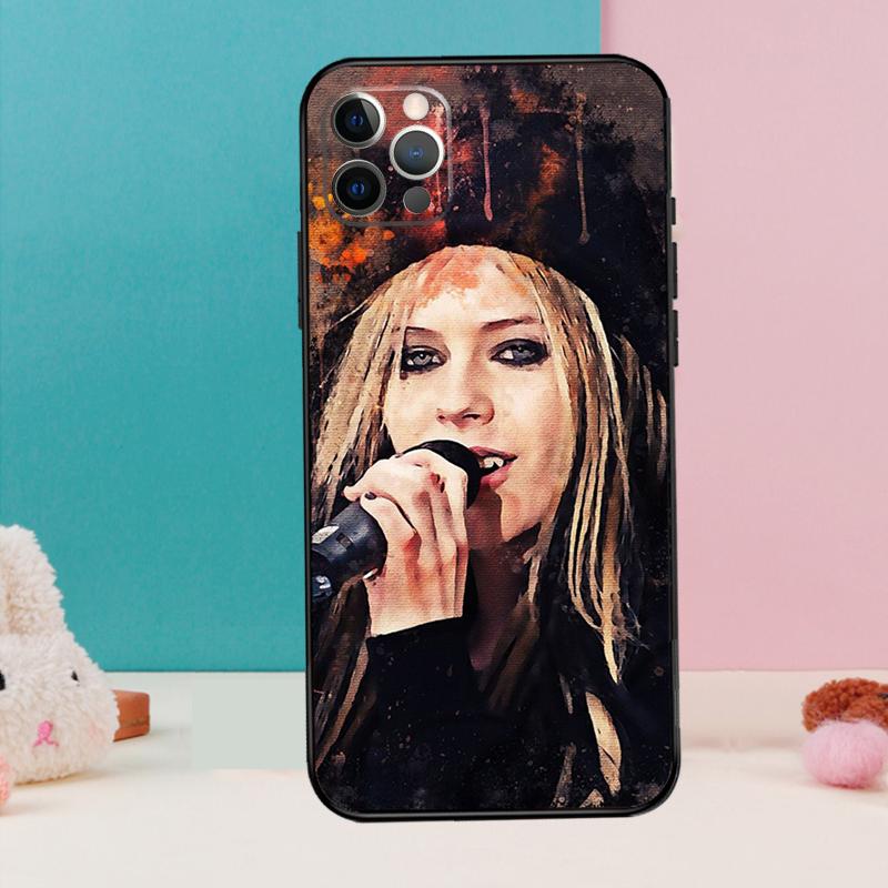 Singer Avril Lavigne Phone Case For iPhone 14 15 16 Pro Max 11 12 13 Pro X XR XS Max Plus Soft Cover