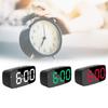Design Led Electronic Clock With 24 Hour Display And Mirror Surface For Desk Decor
