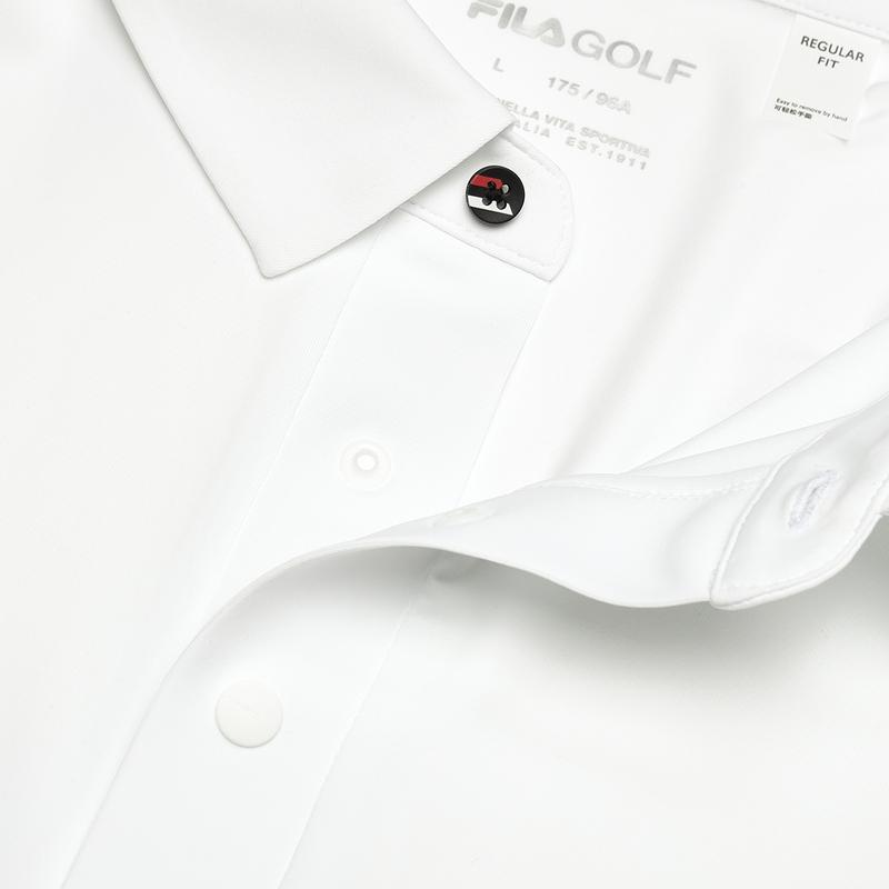 New FILA Polo Shirt Men's Jade White A61M425109FWT