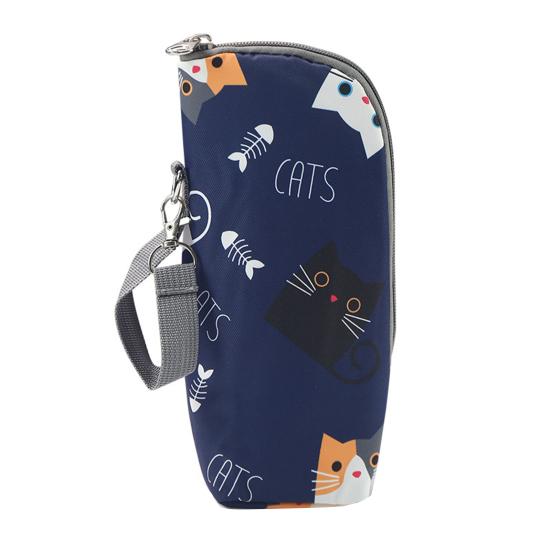 Torba Izolacyjna na Butelkę dla Niemowląt Przenośny Podgrzewacz do Butelek Termiczny Pouch do Przenoszenia Butelek dla Niemowląt ze Paskiem