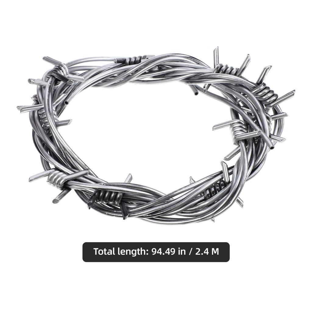 2 Pcs Simulation Wire Chain Decors Prank Ribbon Murdle Plastic Barbed Wires Halloween Ornament Garland Making Toy