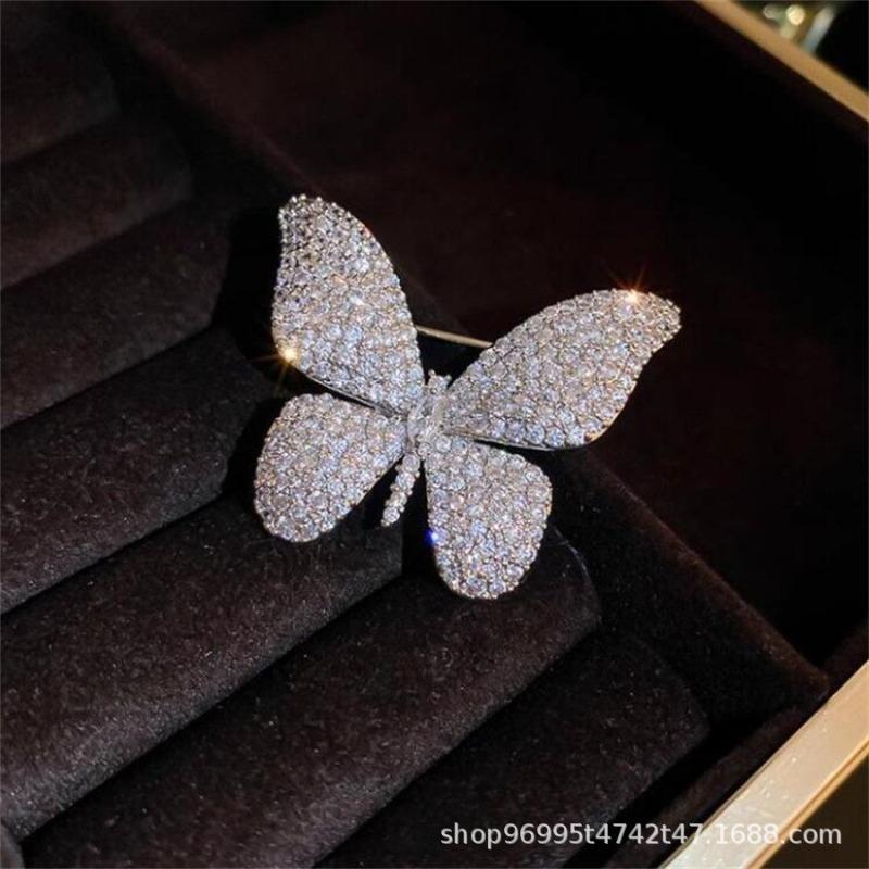 New Alloy Brooch High-end Niche Women's Peony High-end Pin Coat Suit High-end Versatile Brooch