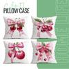 Bow Cherry Pattern Pillowcase Printed Polyester 40/45/50Cm Throw Pillowcover Decorative Sofa Cushion Pillowslip Home Decor
