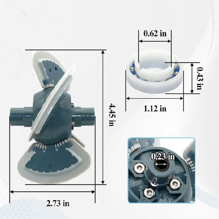 Juego de Reemplazo de Motor Limpiador de Piscina para Sistemas de Succión de Piscina MX6 MX8 Incluye Rodillos y Rodamiento
