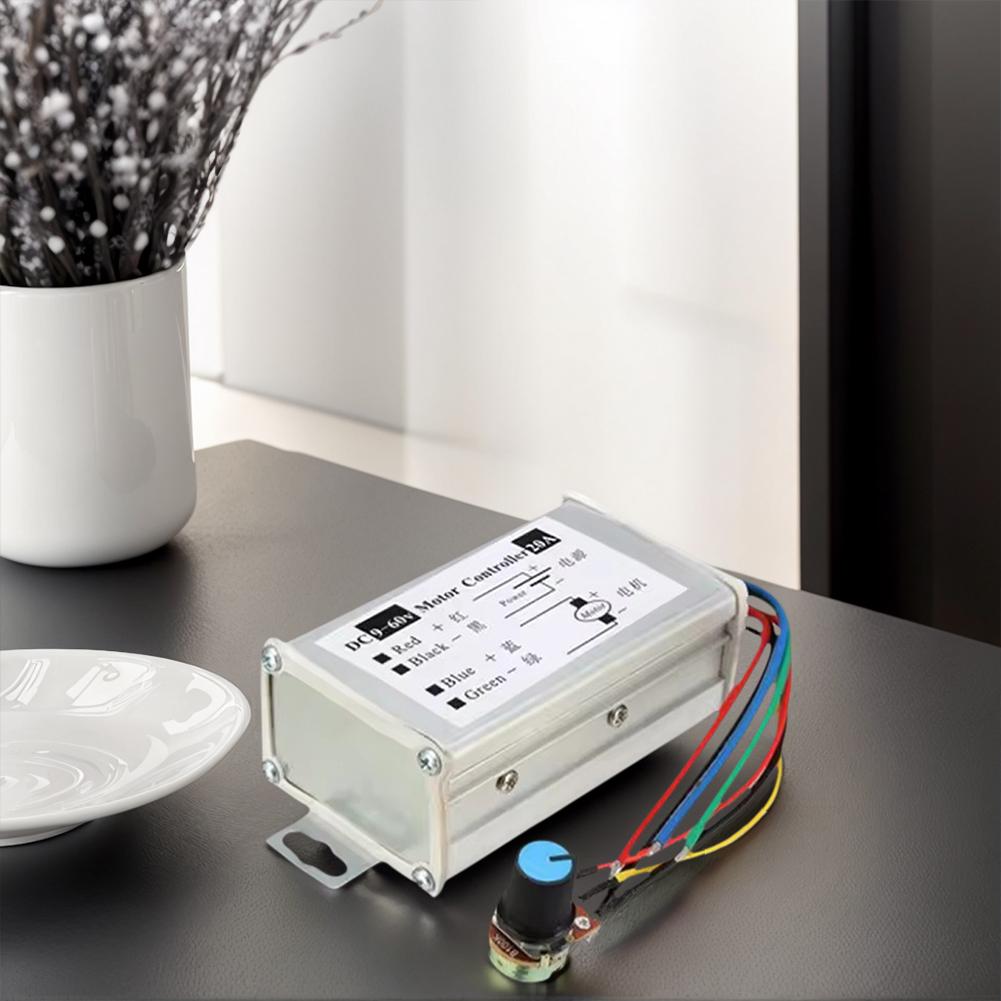 Stepless DC Motor Speed Controller DC 9-60V Max 20A Motor Pulse Width Modulator Regulator PWM DC Motor Driver Speed Controller
