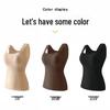 Women's Nude Seamless Skin-Friendly Camisole Tank Top - Spring/Summer 2025 Style with Chest Pads