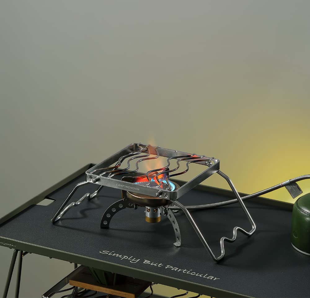 CAMPING MOON Grill Stand Mini, 2-Level Height Adjustable, Stove Stand with Storage Bag, 160mm, MS-1001