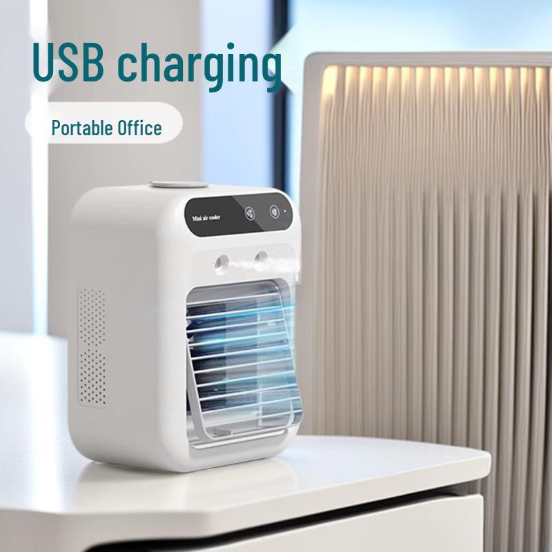 Portable USB Mini Humidifier & Air Cooling Fan