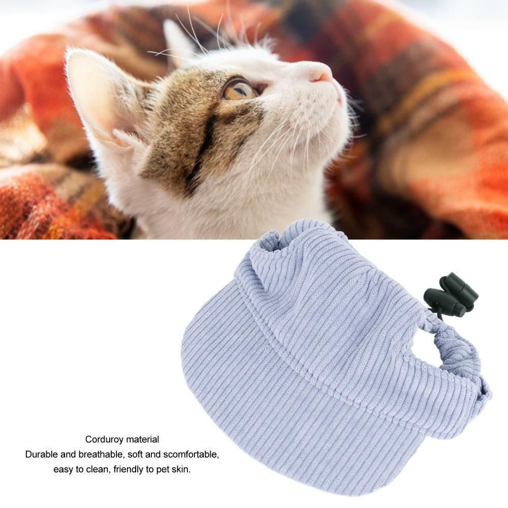 Cappellino da Baseball per Cane in Morbido Tessuto a Coste Visiera Precurvata Gatto Visiera da Esterno Viaggio all'Aperto in Spiaggia