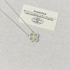 Hai Rui Women's Four-Leaf Clover Necklace - Full Diamond Inlaid Pendant with Versatile Snowflake and Colorful Diamond Flower Elements
