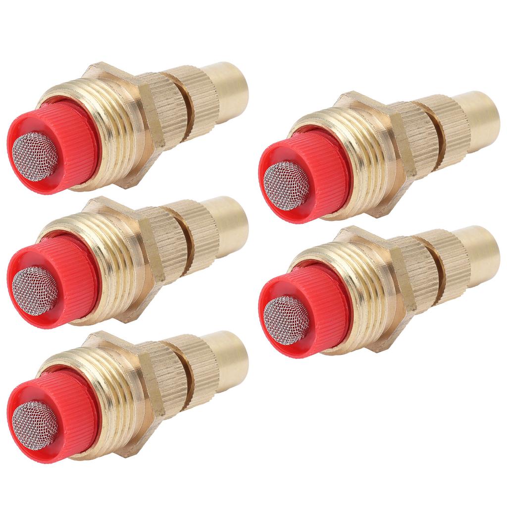 5Pcs G1 2 Male Thread Atomizing Nozzle with Filter Screen Adjustable Garden Lawn Sprayer Nozzle