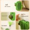 Wall-Mountable Cat Scratching Post with Teaser Stick & Catnip Self-Play Toy