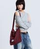 Macni Stripe Eco Cross Bag Red