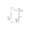 304 Stainless Steel Free Punching Hook Double S-shape Hook Kitchen Bathroom Cabinet Door Back Type Coat Towel Storage Hanger