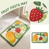 Non- Absorbent Bath with Strawberry and Design - Soft Faux Bathroom for Shower Floor