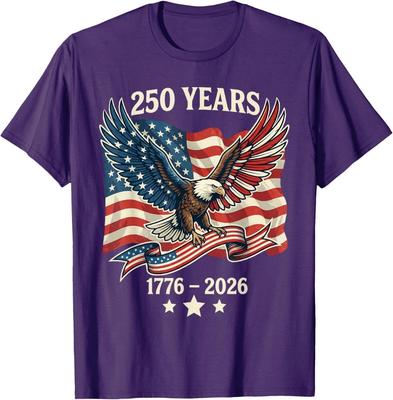 Vintage 250 Years American 1776-2026 250th Birthday USA T-Shirt