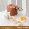 Ink Landscape Travel Gaiwan Tea Set
