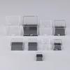1Pc Acrylic Storage Box With Lid For Gemstone Coin Specimen Mini Square Cube Display Case Rough Mineral Clear Container