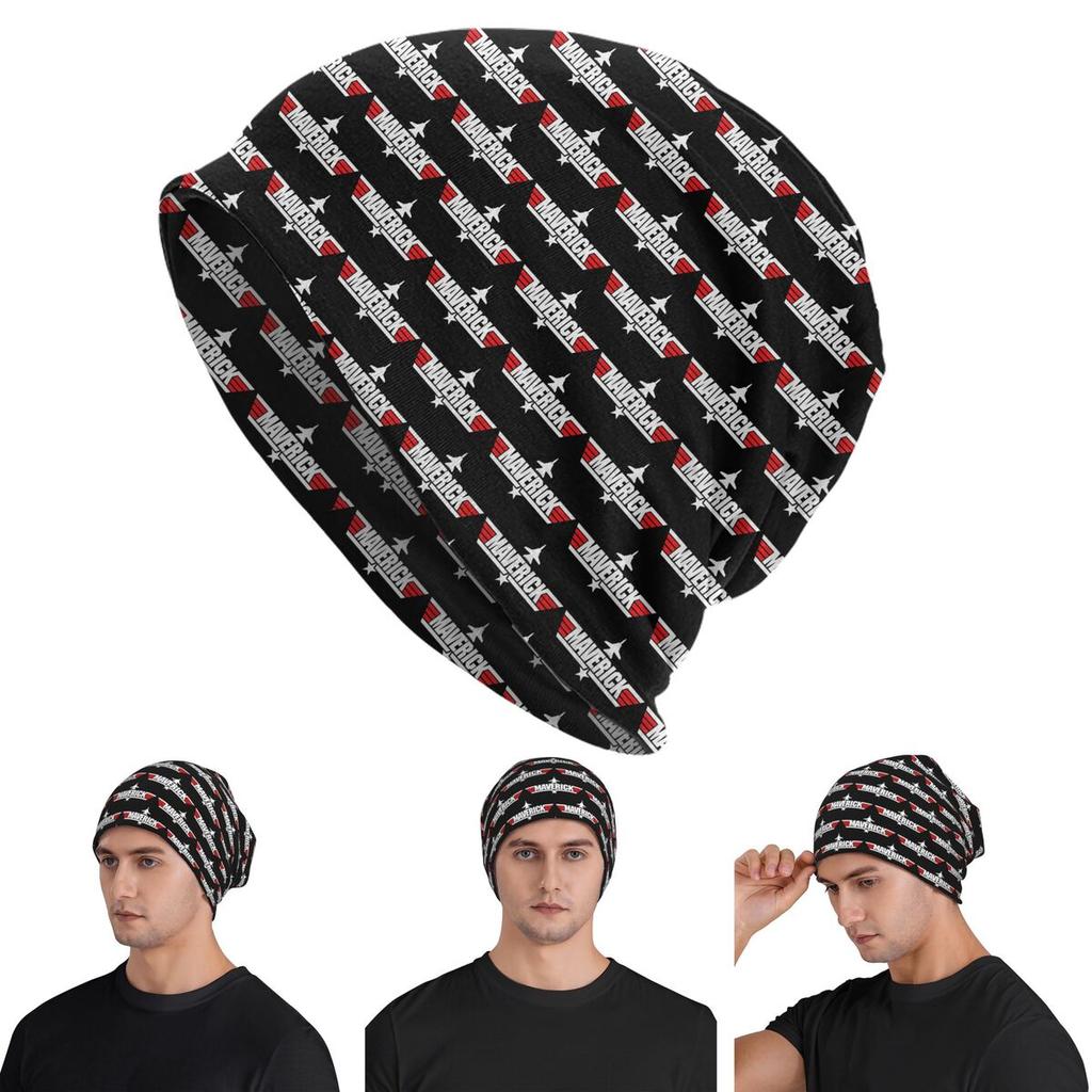 Maverick F14 Tomcat Fighter School Unisex Adult Beanies Caps Knitting Bonnet Hat Warm Hip Hop Autumn Winter Skullies Hats