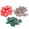200Pcs Christmas Decorations Wood Chips Printed Gloves Color Elk Shape DIY Decoration