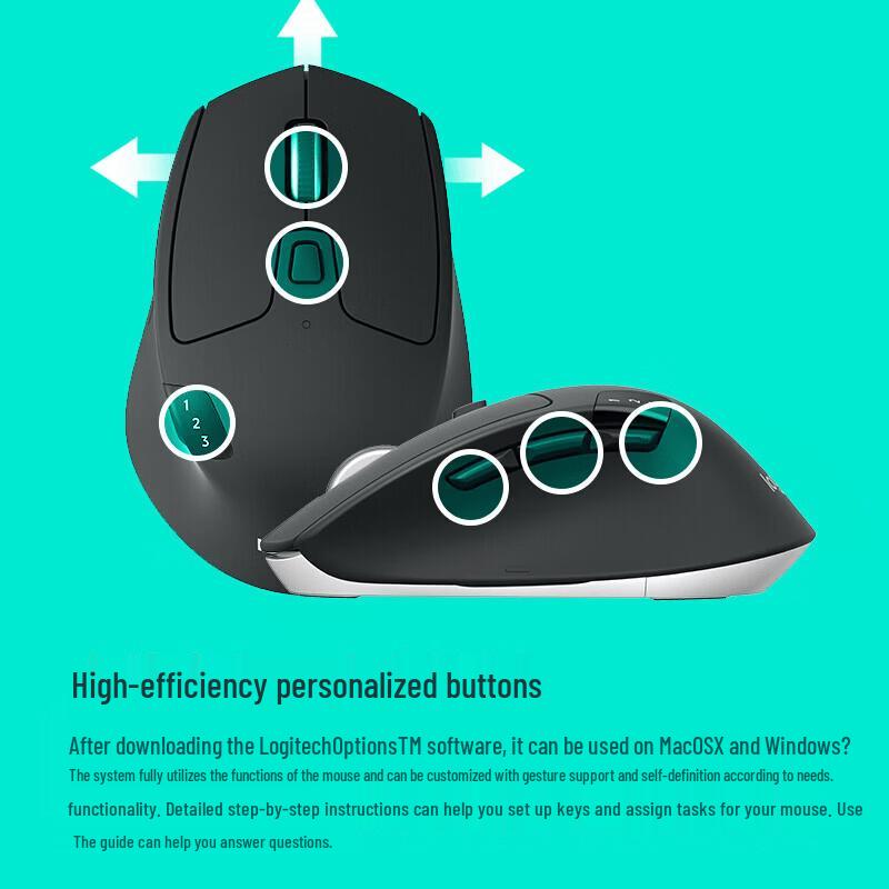 

Logitech M720 Triathlon Multi-Device Wireless Mouse