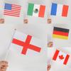Global Football Cup Polyester Handheld Flags For Sports Fans And Festivals