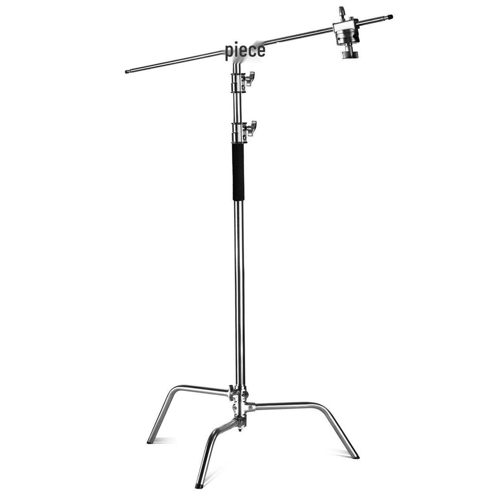 C-Type Magic Leg Light Stand with Angled Arm - Professional Studio Equipment for Flash, Heavy-Duty Capacity