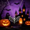 Unique Dark Aesthetic Jewelry Gothic Bat Halloween Accessory Vintage Punk Necklace Viking Durable Vampire Style Accessories Dangle Drop Earrings for
