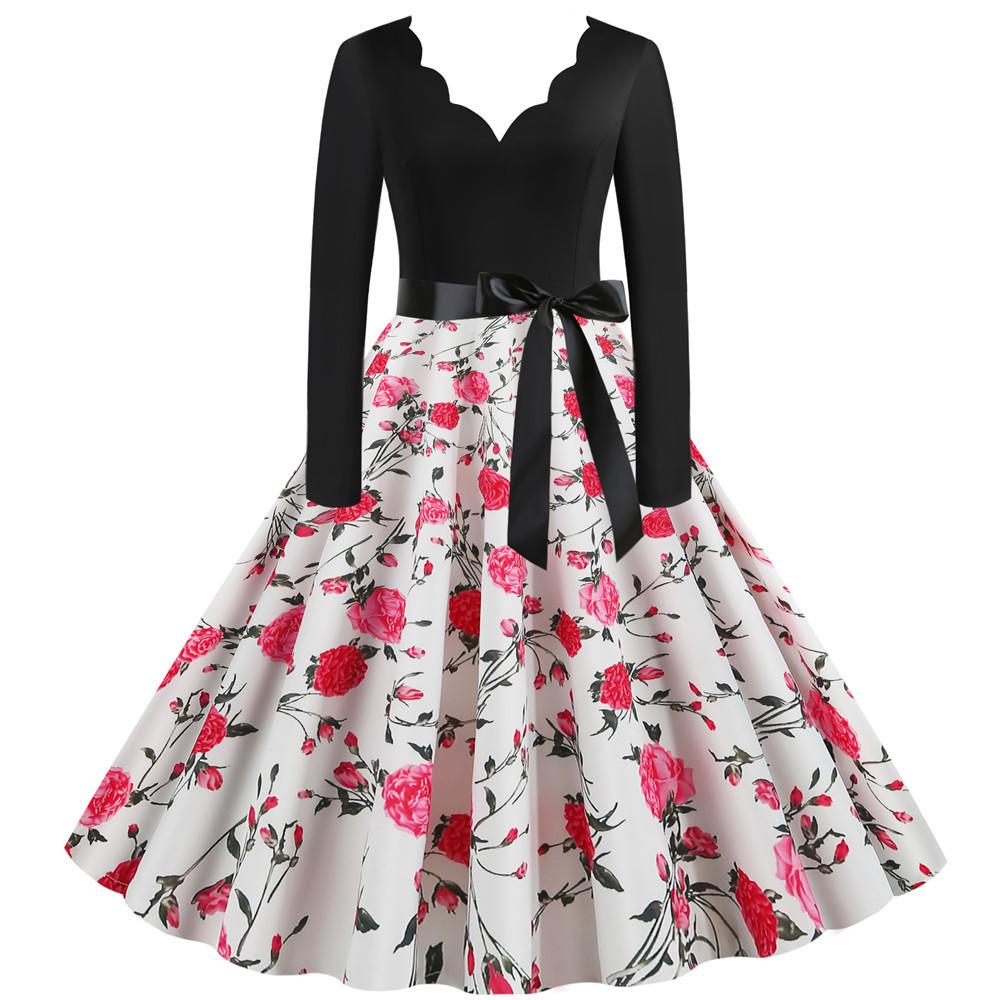 black christmas dress with sleeves