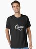Elegant 3D White and Gold Queen Cursive Typography Essential T-Shirt