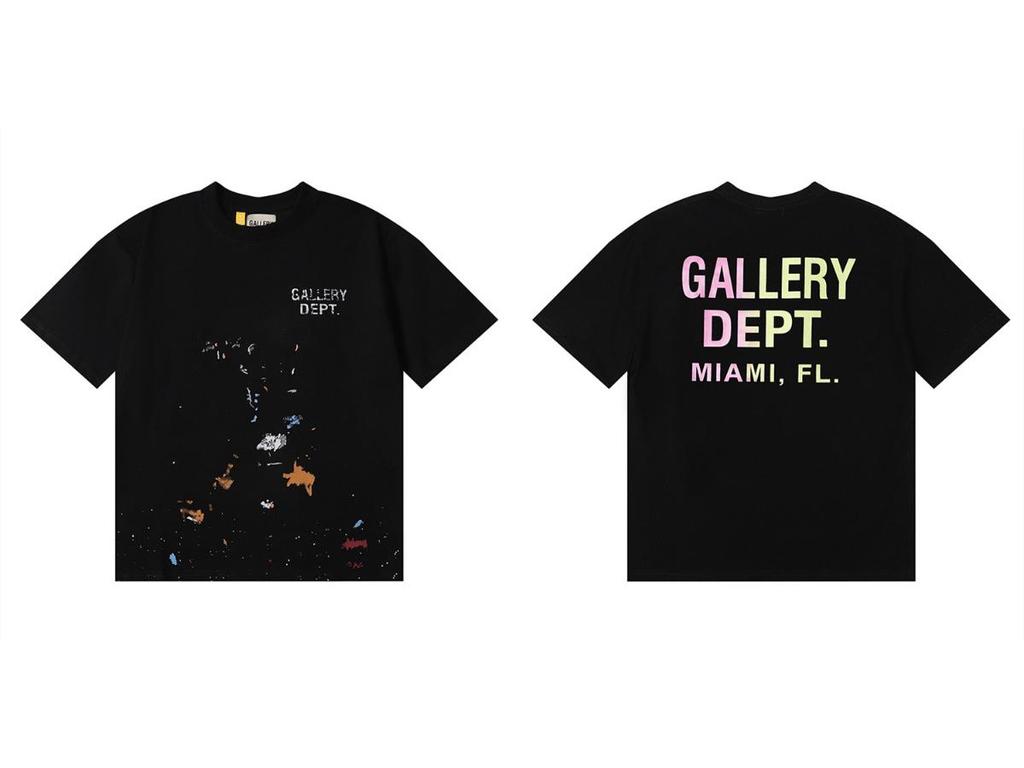 GALLERY DEPT American Tide Tie-Dye Graffiti Short-Sleeve T-Shirt