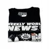 Koszulka T-shirt męski okrągły dekolt SPENCER'S WEEKLY WORLD NEWS L