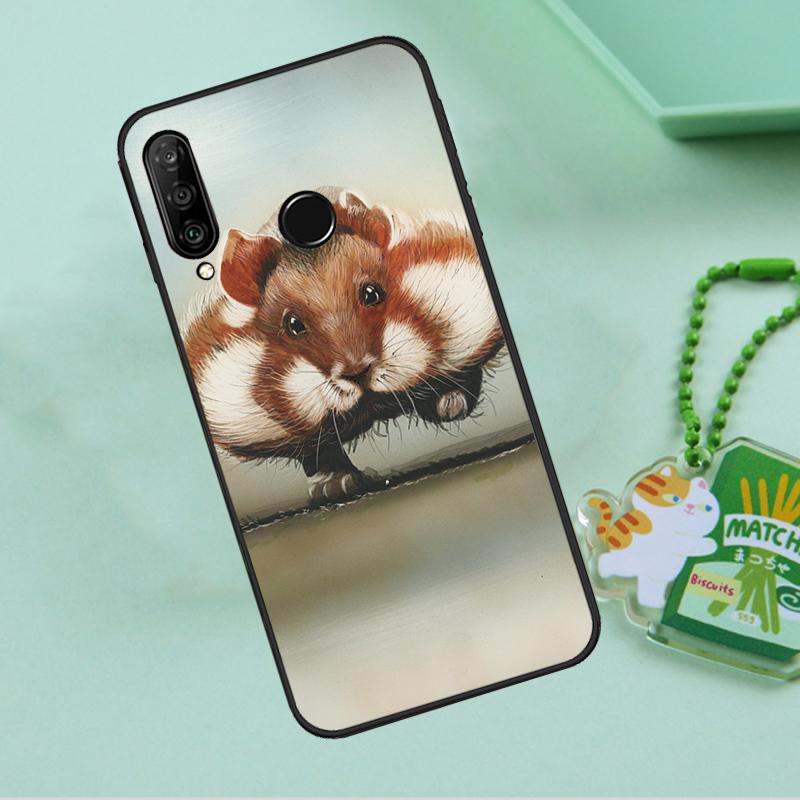 Cute Lovely Pet Hamster For Huawei Nova Y90 Y70 Y60 Y61 Y91 Y72 9 10 SE 12i 12s 11i 5T P60 Pro P20 P30 P40 Lite Case