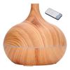 Desk Humidifier 400ml Wood Grain Colorful LED Light Ultra Quiet Remote Control Aromatherapy Diffuser 100‑240V