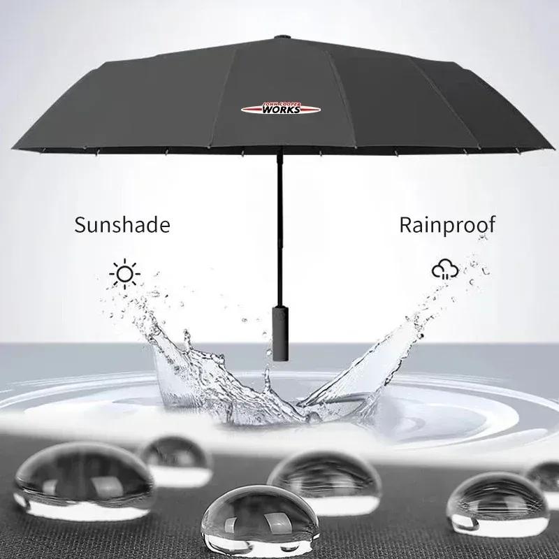 -Auto Vollautomatischer Faltbarer Regenschirm Sonnenschirm Zubehör Für MINI WORKS Cooper R56 F50 F55 F56 R50 R53 R55 R57 R58 R59 R60 JCW