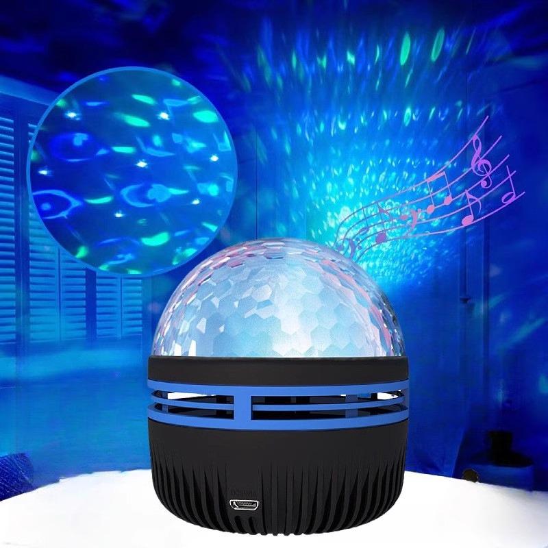 

Aurora Star Magic Ball Projector: Creative Table Lamp with Ripple Effect and Seven-Color Starry Sky Atmosphere Crystal Version Without Remote
